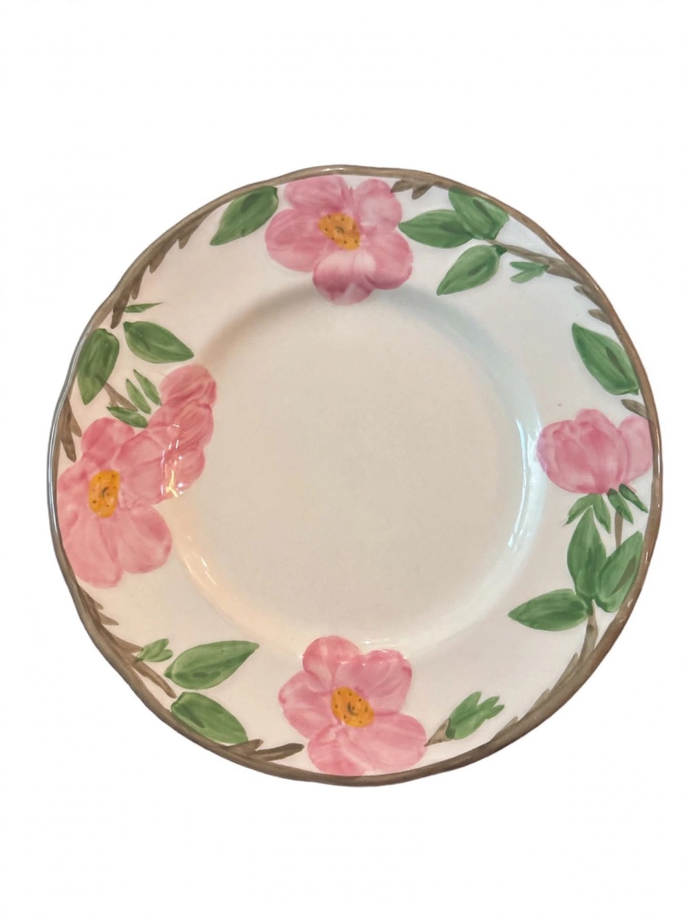 Franciscan Desert Rose (4) 8” salad plates Flying F - Made in England